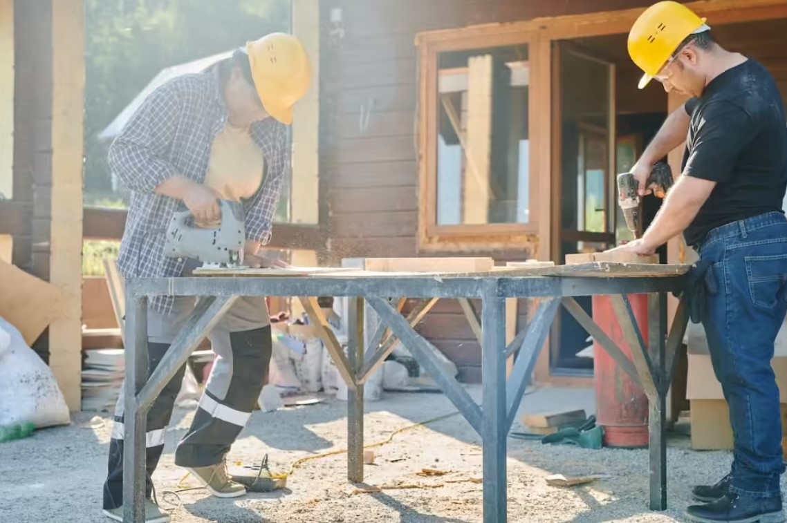 poros területen történő munkavégzés (csiszolás)