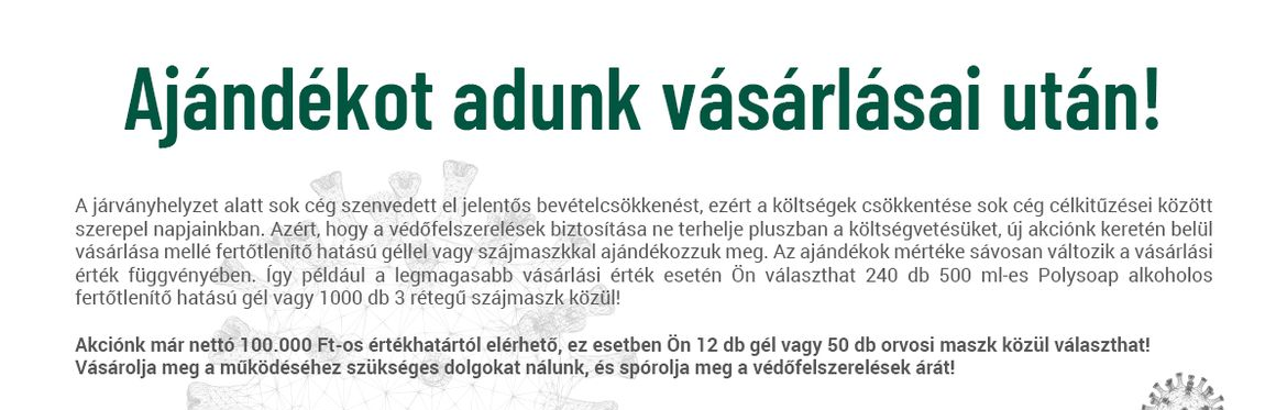 Védőeszközt adunk ajándékba