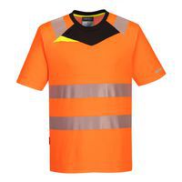 DX4 Hi-Vis póló S/S, fekete/narancssárga