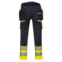 DX4 Hi-Vis Class 1 Holster lengőzsebes nadrág, fekete/sárga