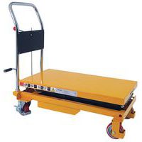 Manutan Expert mobil hidraulikus emelőasztal, 350 kg-ig, lemez 90,5 x 50 cm