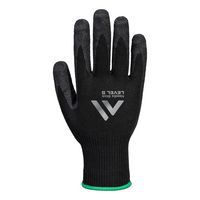 Needle Stick F10 Latex Crinkle kesztyű, fekete