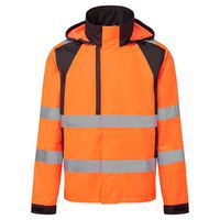 WX2 Eco Hi-Vis esőkabát, fekete/narancssárga