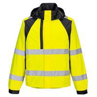 WX2 Eco Hi-Vis esőkabát, fekete/sárga