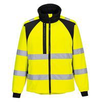 WX2 Eco Hi-Vis Softshell (2L), fekete/sárga