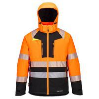 DX4 Hi-Vis Class 2 télikabát, fekete/narancssárga