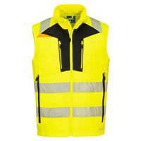 DX4 Hi-Vis Softshell Mellény, fekete/sárga