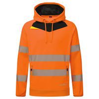 DX4 Hi-Vis kapucnis pulóver, fekete/narancssárga