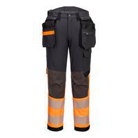 EV4 Hi-Vis Stretch Class 1 Holster lengőzsebes nadrág, narancssárga/szürke