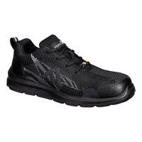 Kompozit Textil Trainer S1PS ESD SR FO, fekete/szürke