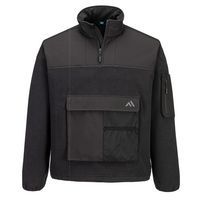 KX3 1/4 Zip polár, fekete