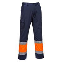 Hi-Vis könnyű, kéttónusú Combat nadrág, kék/narancssárga