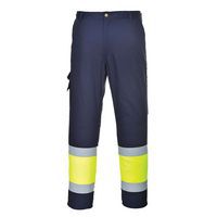 Hi-Vis könnyű, kéttónusú Combat nadrág, kék/sárga