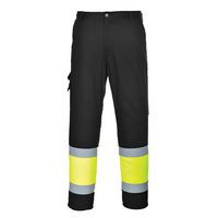 Hi-Vis könnyű, kéttónusú Combat nadrág, fekete/sárga