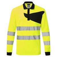 PW2 Hi-Vis hosszú ujjú pólóing, fekete/sárga