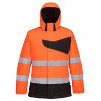 PW2 Hi-Vis télikabát, fekete/narancssárga
