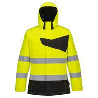 PW2 Hi-Vis télikabát, fekete/sárga