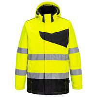PW2 Hi-Vis esőkabát, fekete/sárga