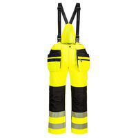 PW3 Hi-Vis kantáros nadrág, fekete/sárga