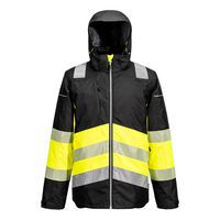 PW3 Hi-Vis Class 1 télikabát, fekete/sárga