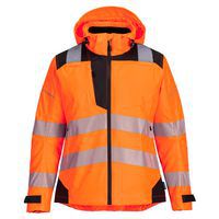 PW3 Hi-Vis női esőkabát, fekete/narancssárga