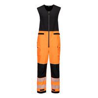 PW3 Hi-Vis esőálló overál (3L), fekete/narancssárga