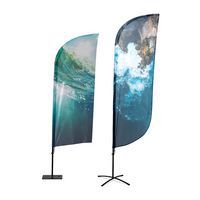 Zászlós alumínium szárny, teljes magasság