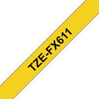 Rugalmas ragasztószalag Brother TZEFX 631 12mm fekete/sárga