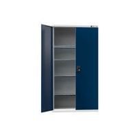 Fém műhelyszerszámszekrények SK1, 1950 x 1044 x 625 mm, 4 polc, szürke