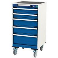 Bott Cubio mobil komód, 99 x 52,5 x 52,5 cm, 5 fiókos, multiplex/linóleum/szőnyeg