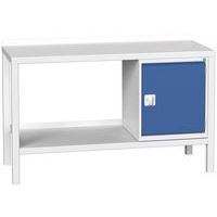 Bott Verso Weld műhelyasztalok szekrénnyel, szélesség 100 és 150 cm, multiplex/acél
