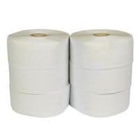 Jumbo WC-papír 2 rétegű, 24 cm, 175 m, 75% fehér, 6 tekercs