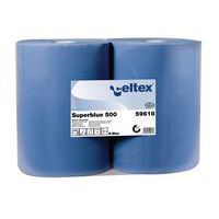 Celtex Super Blue ipari papírtörlők 3 rétegű, 500 lap, 2 db