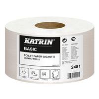 Katrin Basic Gigant S WC-papír 1 rétegű, 18 cm, 160 m, 68% fehér, 12 tekercs