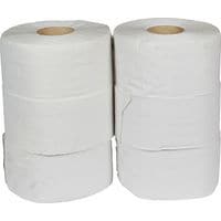 Jumbo WC-papír 2 rétegű, 19 cm, 105 m, 75% fehér, 6 tekercs
