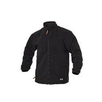 Férfi cipzáros fleece felső, fekete