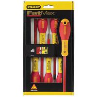 Stanley FatMax® szigetelt villanyszerelő csavarhúzó, 6 db.