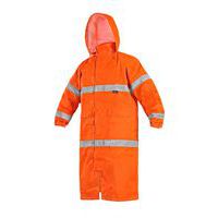 FÜRDŐkabát, figyelmeztető, narancssárga, S-3XL