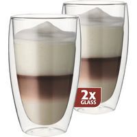 Maxxo Cafe Late duplafalú pohár, 0,38 l