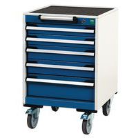 Bott Cubio mobil komód, 79 x 52,5 x 52,5 cm, 5 fiókos, multiplex/linóleum/szőnyeg