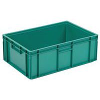 Műanyag Euro ládák Manutan Expert, zöld, 4 - 60 l