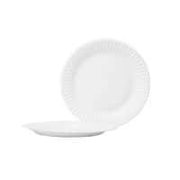 Fehér papír tányérok