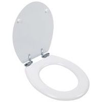Wc ülőke manusec, fehér, MDF