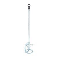 TOPTRADE horganyzott fém keverőszár, kör alakú, M14 menettel, balos, O 120 mm