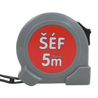 TOPTRADE mérőszalag, „ŠÉF” (FŐNÖK), egyfékes, 19 mm x 5 m