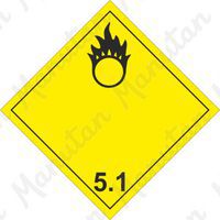 ADR figyelmeztető táblák - Égést támogató anyagok 5.1
