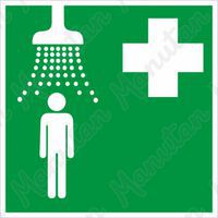 Biztonsági táblák, fotolumineszcens - Egészségügyi zuhany