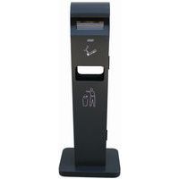 Totem kültéri szemetes hamutartóval, térfogat 8 l/2 l - Probbax