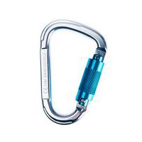 Aluminium Twist Lock karabiner, ezüst