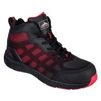 Portwest Compositelite Derwent S1P bakancs, piros/fekete
